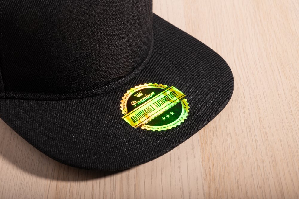Hologramklistermärke på skärmen