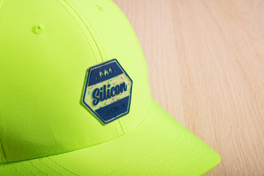Patch i återvunnen silikon