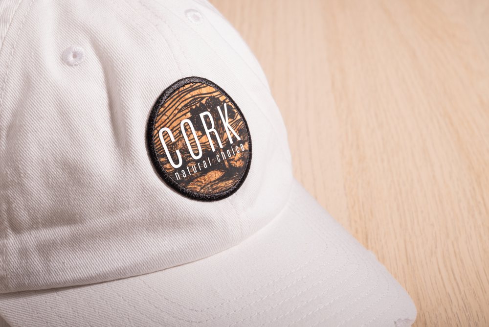 Korkpatch med tryck och silikontryck