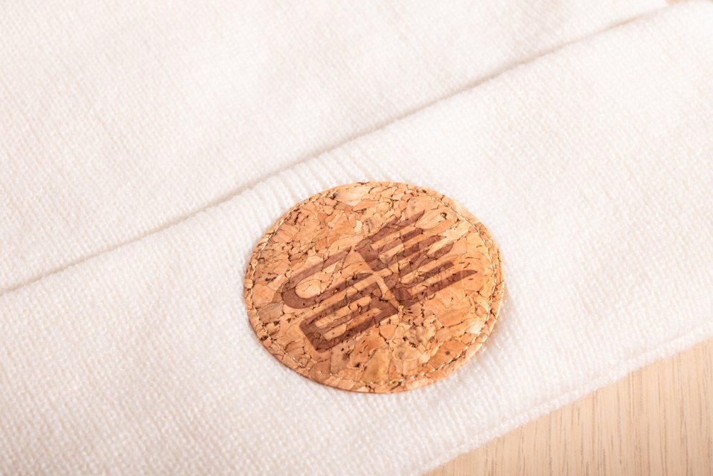 Präglad korkpatch