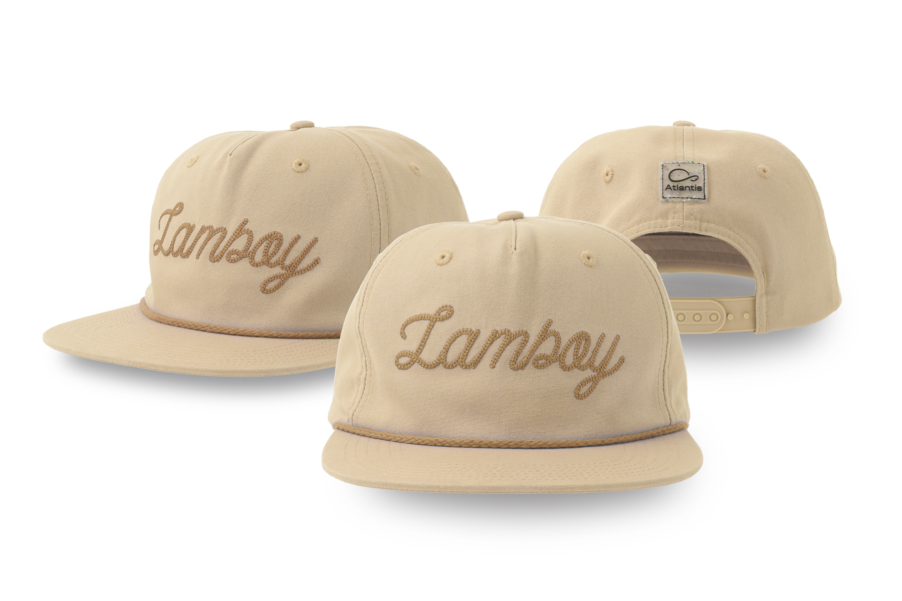 Baseballkeps 5 paneler, platt skärm 2879 – Fram: platt kedjebrodyr