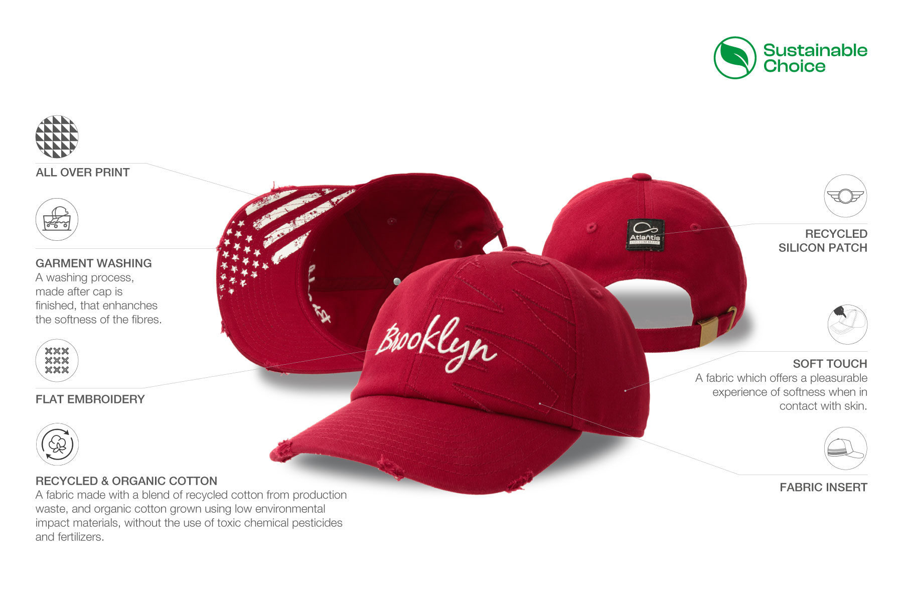 Dad hat, slitet utseende 2746 bild 11