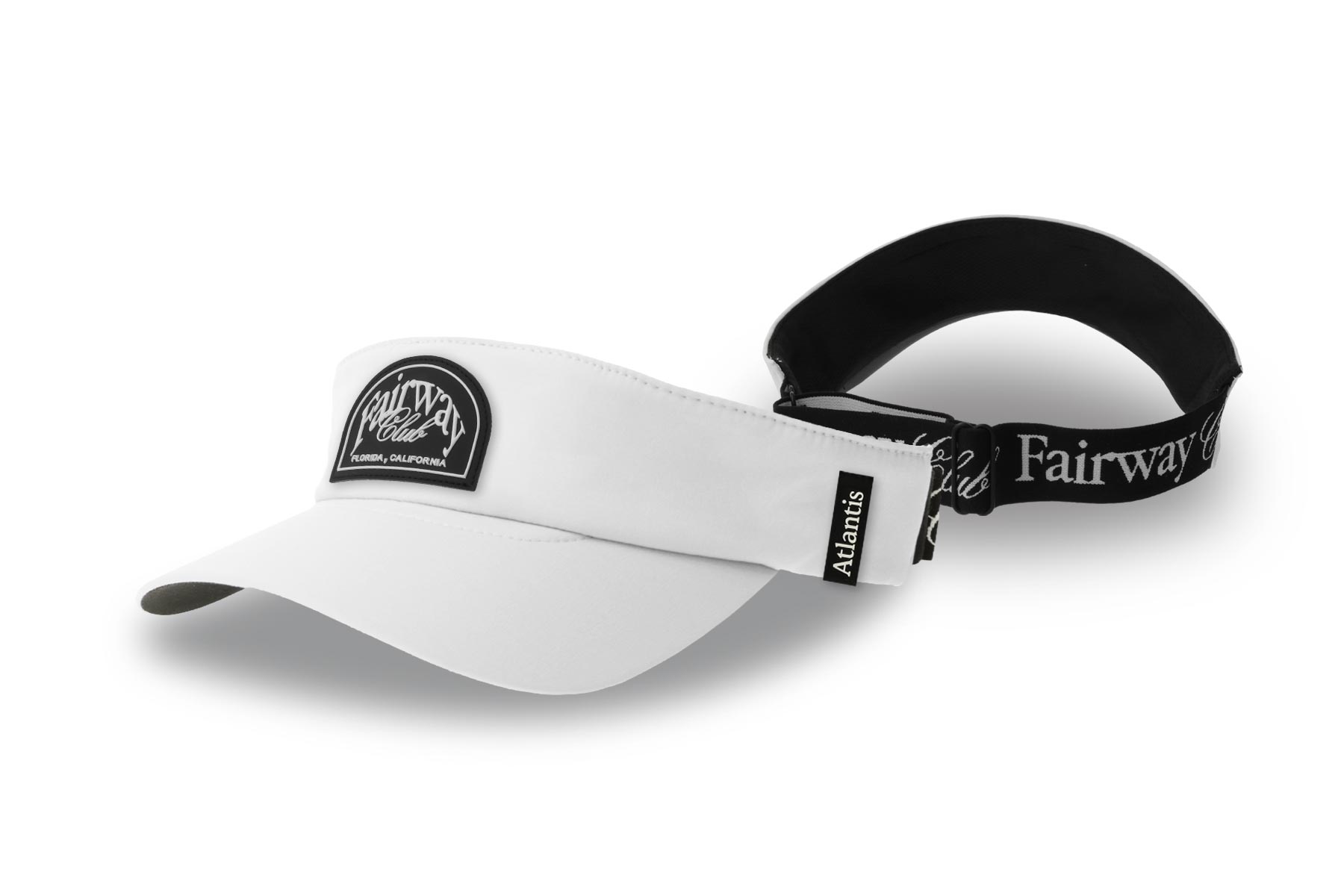 Solskärm 3107 – Fram: konstläderpatch med TPU-märke i metallic, fastsydd